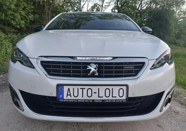 Peugeot 308 cena 45000 przebieg: 203000, rok produkcji 2015 z Poręba małe 596